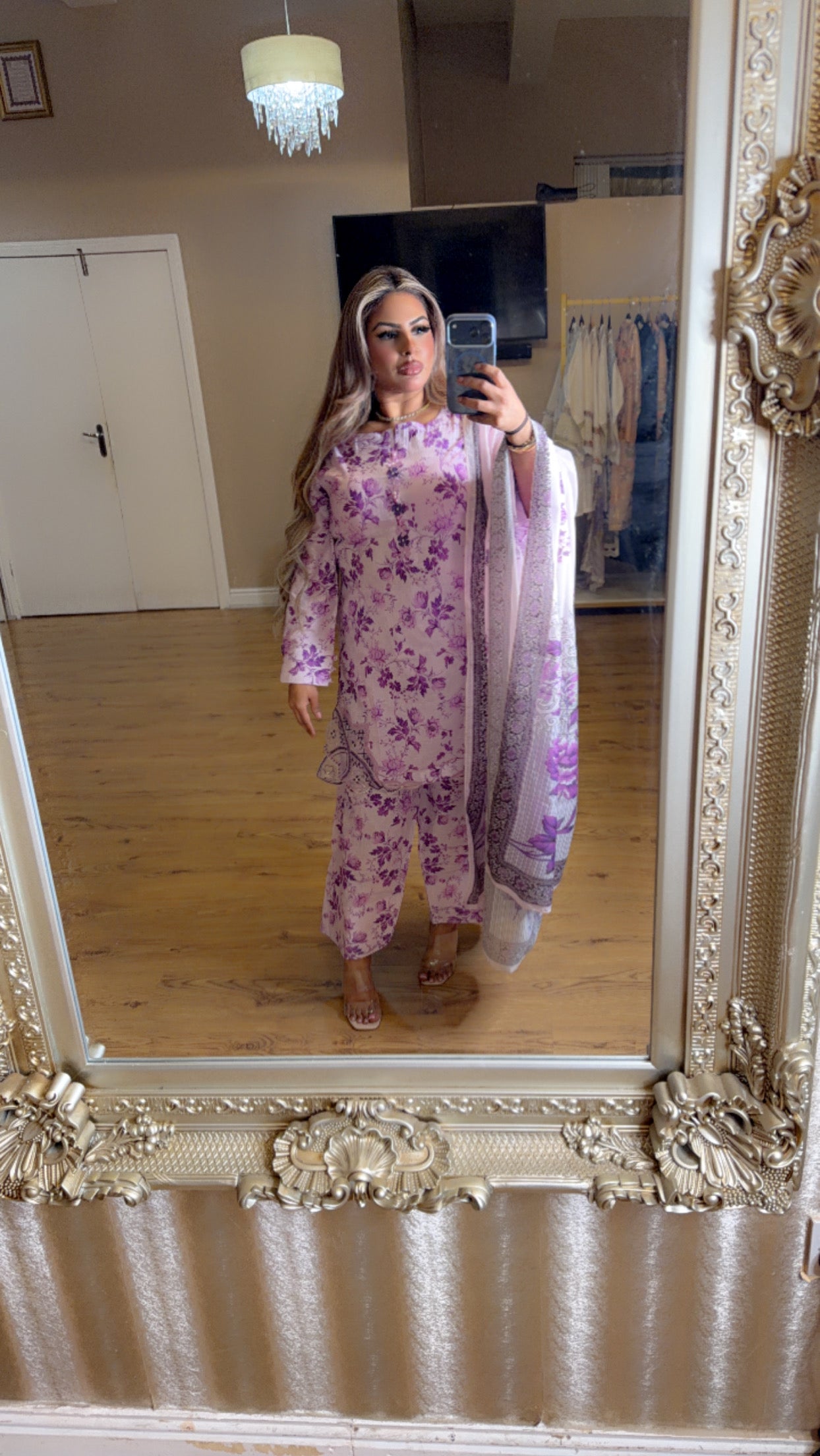 Purple Floral Print